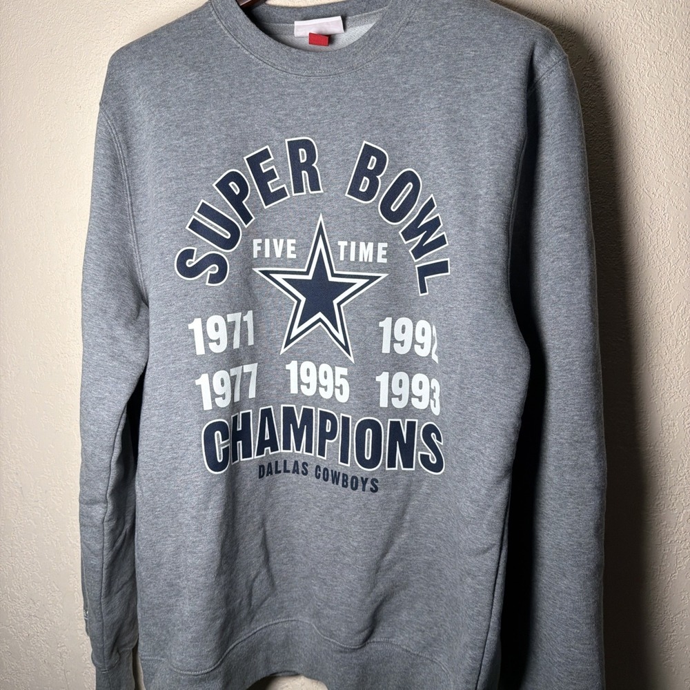 Mitchell & Ness NFL Dallas Cowboys Authentic Throwback Sweater Mens Large Print